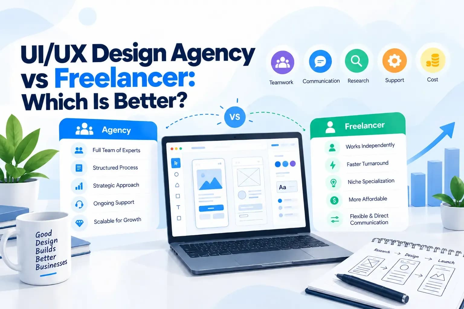 UI/UX Design Agency vs Freelancer: Which Is Better?
